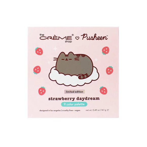 NWT Pusheen x The Crème Shop Strawberry Daydream Eyeshadow Palette - Picture 2 of 3